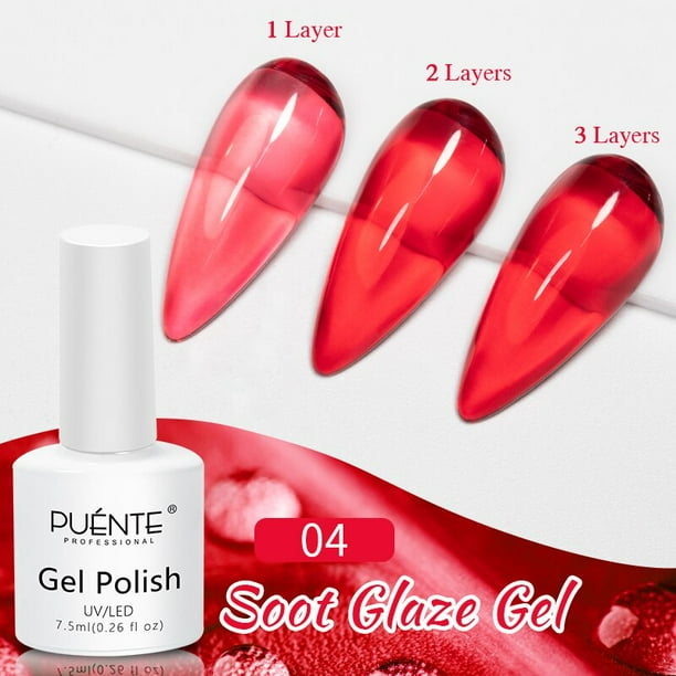 PUENTE Jelly Amber-esmalte de uñas en Gel, barniz semipermanente para manicura semipermanente, 7,5 ML