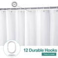 thumbnail image 5 of Green Shower Curtain for Bathroom, 72" x 72" Spring Natural Eucalyptus Leaf Plant Weighted Hem Waterproof Fabric Shower Curtain Set with 12 Hooks, 5 of 6