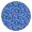 Boho Blue Bohemian, variant on Round Tablecloth with Elastic Edge and Floral Pattern, Made of Polyester Fabric, Water-Resistant, Fits 44-52 Inch Tables for Everyday Use