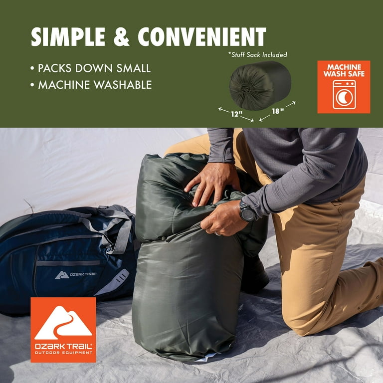 Ozark Trail 35F Doublewide Sleeping Bag Size 66 x 80