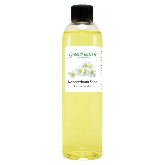 Meadowfoam Seed Carrier Oil - 8 fl oz - Clear Plastic Bottle w/ Cap - GreenHealth