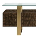 thumbnail image 6 of Acme Mabyn Console Cabinet, Brass & Antique Brown Finish, 6 of 8