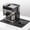 Black, variant on Silicone Coffee Maker Mat for Nin ja Luxe Espresso Coffee Machine ES601/ES701 & Suitable for Breville Barista Express & Delonghi - 23"x15" Large Anti-Slip Heat-Resistant Bar Mat (Black)