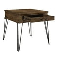 thumbnail image 3 of Topline Home Furnishings Table de bout avec 1 tiroir, chêne rustique, 3 of 5