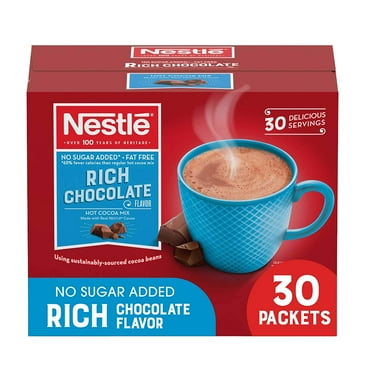 Nestle Hot Chocolate Packets, Hot Cocoa Mix, Sugar Free and Fat Free, 30 Count (0.28 oz Each)