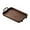 C, variant on chaungfeng Brown Plastic Serving Tray with Handles, Food Tray for Breakfast,Coffee Table,Dinner & Bar, Decorative Tray for Kitchen, Bedroom (C)