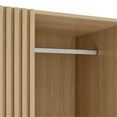 thumbnail image 4 of Pemberly Row Garde-Robe Contemporaine à Grain de Bois Laminé en Chêne, 4 of 11