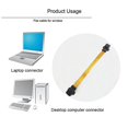 thumbnail image 3 of Yxq Ghost Wire Cable De Puente Ethernet Plano Brida Rj45 Hembra A Hembra Para Adaptador Cat5 O Cat6 Cable Ultradelgado 11,8 Pulgadas 2 Piezas, 3 of 5