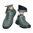 thumbnail image 3 of Leozcaa Men's Sneakers Casual High Top Ankle Boots Comfort Leather Outdoor Walking Booties Flat Shoes, 3 of 8