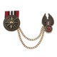 thumbnail image 2 of 2x Mujeres Hombres Aleación Insignia Collar Único Broche Pin Joyería de Yuyangstore Broche de medalla unisex, 2 of 8