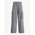 thumbnail image 5 of Scoop Women’s Mineral Washed Wide Leg Cargo Sweatpants, Sizes XS-XXL, 5 of 5