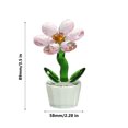 thumbnail image 3 of Crystal Flower Figurine Mini Glass Flower Figurine Collectibles Small Ornament Table Decoration Crystal Glass Bouquet Flower Centerpieces for Home Decor Gifts for Women Mom, 3 of 5