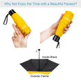 thumbnail image 2 of Tradmall Mini Parapluie de Voyage Portable Léger Compact avec Protection Uv 95 % pour Soleil et Pluie Jaune, 2 of 4