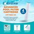 thumbnail image 2 of Hurricane 16 Pack HF7482-04 Advanced Pool and Spa Filter Cartridge Replacement, 2 of 8