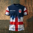 thumbnail image 2 of 2026 Soccer Cup Crew Neck Short Sleeve T-Shirt for Men, Scottish Plaid Lion Graphic Tee - British Heritage Print Casual Summer Top for Daily Wear & Party Red M, 2 of 5
