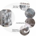 thumbnail image 6 of Grey Blue Bathroom Curtain 72 Inch Shower Stall Curtain with Hooks, Abstract Gradient Brown Color Blocks Geometric Waterproof Polyester Bath Curtain Washable Bathtub Curtain 36''x 72'', 6 of 6