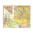 thumbnail image 4 of Railroad Map - Texas Railroads Counties - Rand McNally 1882 - Vintage Wall Art, 4 of 4