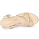 thumbnail image 4 of Sandalias de Tacón de Cuña Tipo Alpargata con Tira Trasera y Plataforma Allegra K Beige 36, 4 of 7
