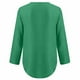 thumbnail image 5 of Blusas Umfun para mujer, camisas de manga larga, túnica informal con cremallera y cuello en V, blusa enrollable, tops verde menta S, 5 of 5