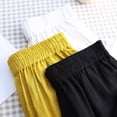 thumbnail image 4 of Pantalones holgados de lino y algodón de verano Rimocy para mujer, pantalones harén informales de cintura alta elástica, pantalones finos hasta el tobillo 2024 para mujer, 4 of 5