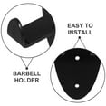 thumbnail image 3 of OULII Wall Mounted Barbell Storage Rack Black Heavy Duty Home Gym Organizer for Efficient Workout Space, 3 of 8