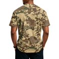 thumbnail image 5 of Camouflage T-shirt for Men Comfortable and Breathable Shirts for Men Short Sleeve Henley V Neck T-Shirt Green Camo Mens T-shirts, 5 of 5
