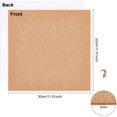 thumbnail image 6 of SUNNYCLUE Cork Bulletin Board Liner 2mm Thick Adhesive with 1 Roll Count Pack, Wooden Brown, 6 of 9