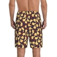 thumbnail image 3 of Bixox Men's Cute Small Farm Birds printed lightweight casual shorts, soft sleep shorts with pockets., 3 of 7