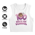 thumbnail image 4 of Dora the Explorer 100 Days Women's Sleeveless Crop Top Tank, White, X-Large, 4 of 6