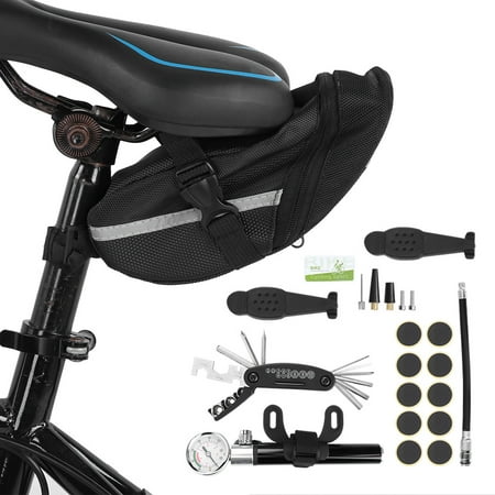 LAFGUR Kit d'outils de réparation de vélo vtt ensemble de pompe de pneu de  crevaison de Cycle de vélo de montagne + sac