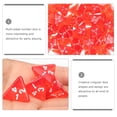 thumbnail image 3 of HLONK 60 Pcs dés Multilatéraux en Polyéthylène Ensemble de dés D4 Trépied Jeux Rouges, 3 of 6