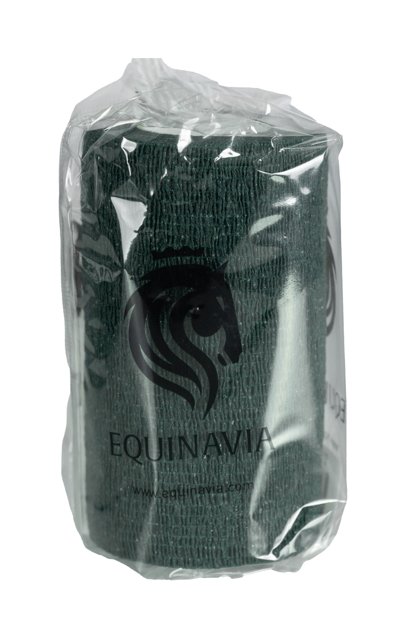 Equinavia 20 Pack Self Adhesive 4 Inch Vet Wraps with Easy-Dispenser Case | Bandages for Horses, Pets, Sports, Tattoo - Black - 20 x 5 yd