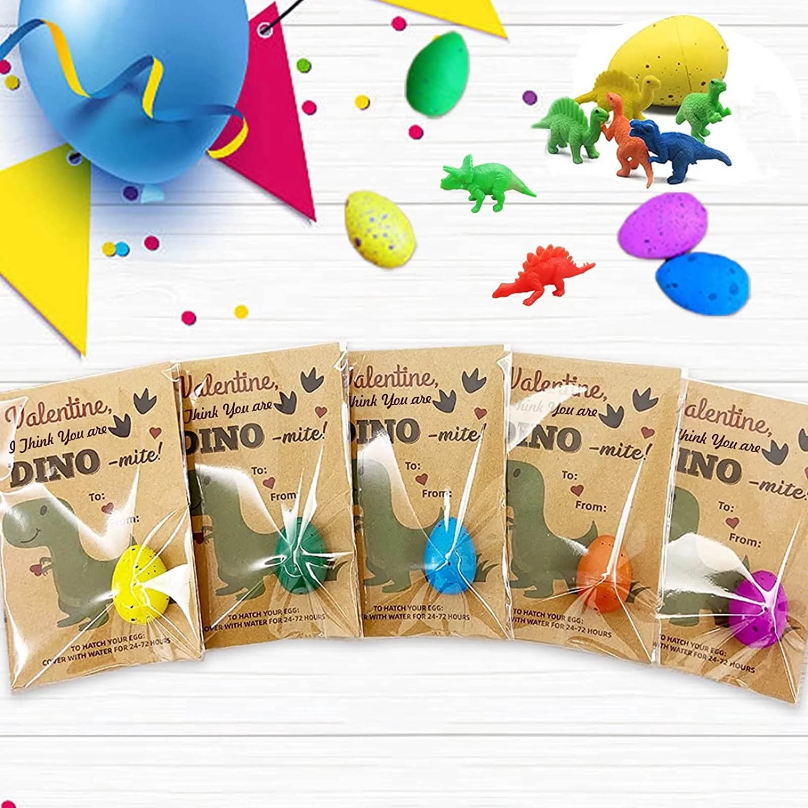 Hatching Dinosaur Eggs 36 Pack, Magic Grow in Water Toys, Easter Egg Fillers & Basket Stuffers, Classroom Prizes, Party Favors, Educational STEM Toys for Bo-ys & Gi-rls