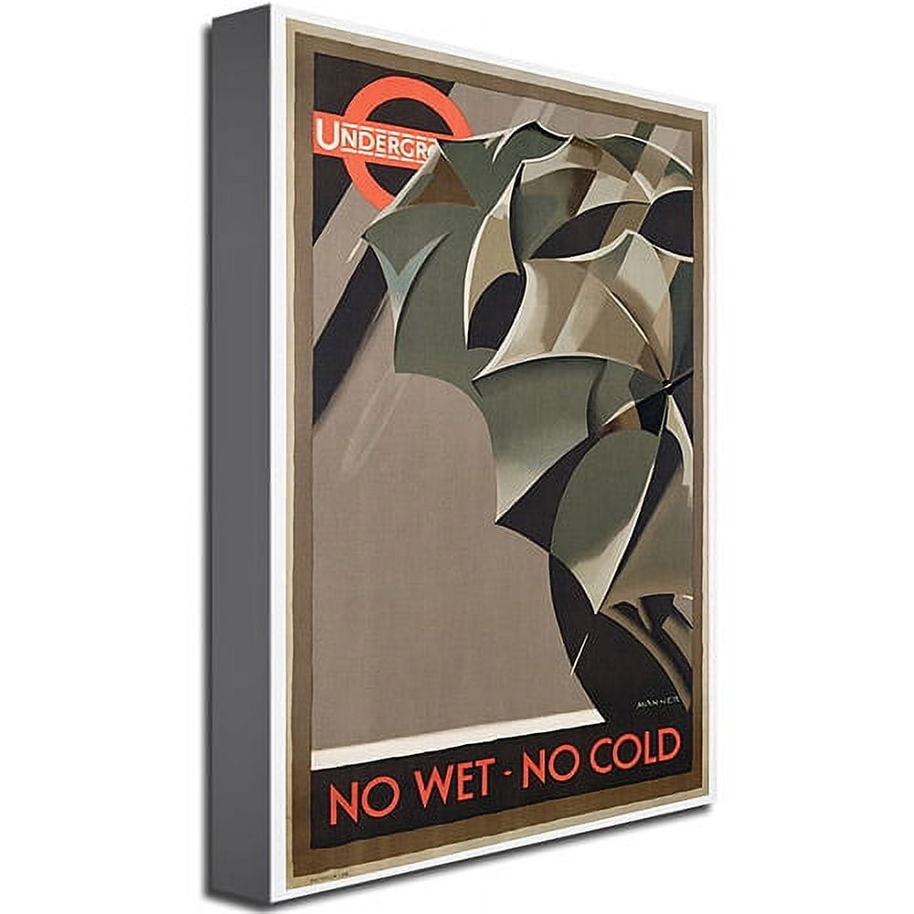 Trademark Art "London Underground, 1929" Canvas Wall Art by Manner