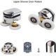 thumbnail image 4 of Shower Door Rollers, 25mm Diameter Home Replacement Sliding Shower Door Rollers, Fits 4-6mm Glass, Bathroom, Replacement Parts, 4 of 5