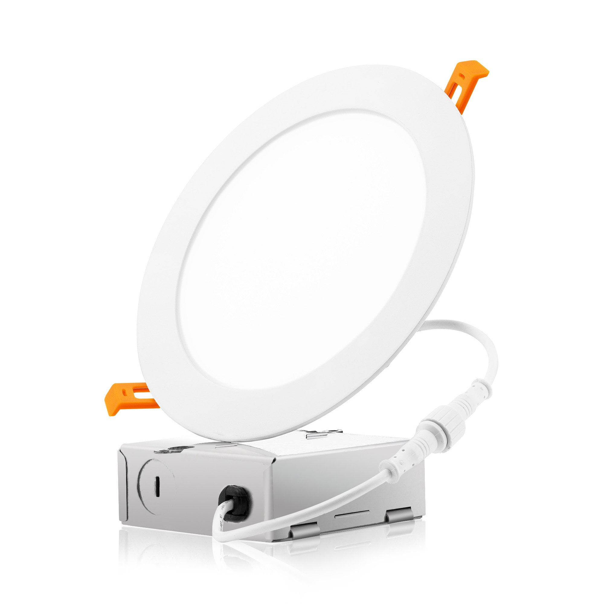 Parmida 6" LED Slim Panel Downlight, Recessed Light, 12W, 12 Pack