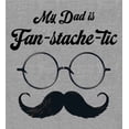 thumbnail image 5 of My Dad Is Fan-Tache-Tic Dad Jokes for Father's Day Adult Heather Gray Long Sleeve Hoodie-Medium, 5 of 6