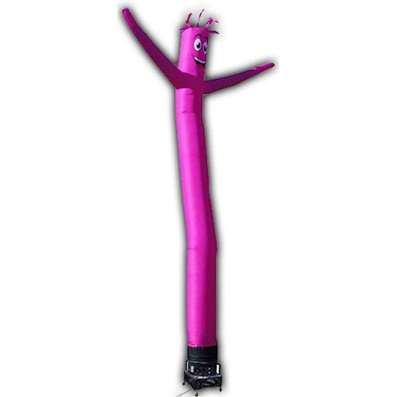 8ft Inflatable Tube Man Solid Magenta Color - Complete Set with Blower