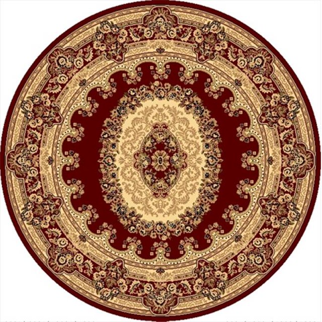 Rugs America 21362 5 Pi 3 Po Nouvelle Vision Kerman Rouge Zone Ronde Tapis