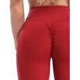 thumbnail image 3 of Collants de Sport pour Femmes Leggings de Compression Froncés Pantalons de Yoga d'Entraînement, 3 of 7