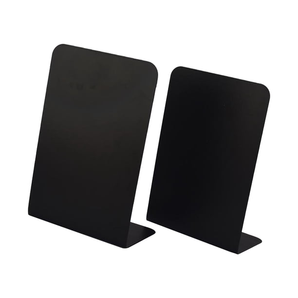 2 sujetalibros decorativos, modernos, para estudio y organizador de libros para el hogar. Negro