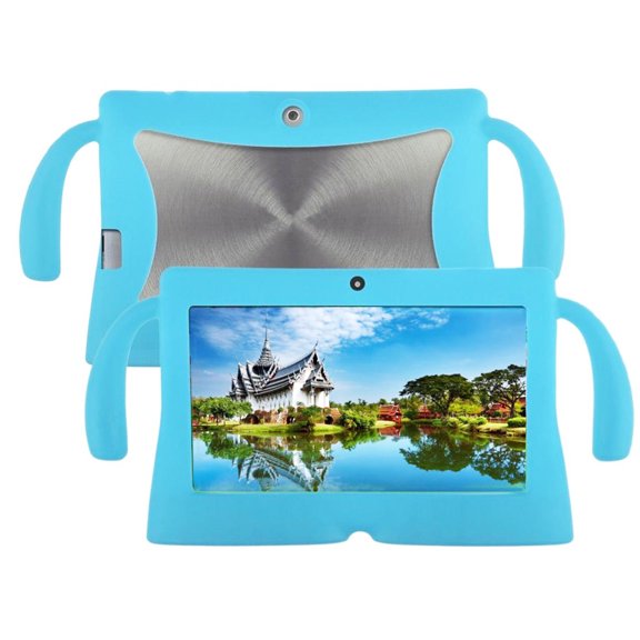 7 Inch Silicone Gel Cover Case for Q88 Kids Children Tablet PC (Sky Blue)