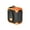 Orange, variant on Lighting Waist Hanging Fan Portable Clip-On Cooler Turbo Blower USB Rechargeable for Camping Heat