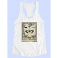 thumbnail image 3 of Vintage Butterfly Bookplate. Racerback Tank Women -Vision Studio Designs, Female x-Large, 3 of 4