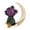 #354-Purple, variant on CREATITOY 1 Pc Moon & Bear Brooch - Cute Celestial Design, Daily Wear Party Clothing Decoration Accessory