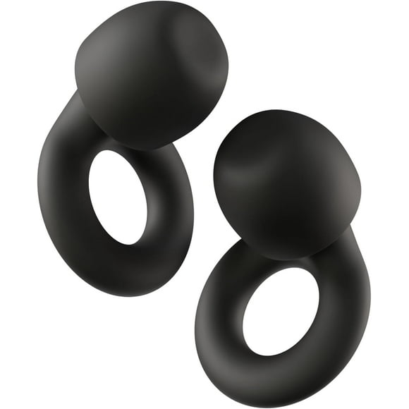 Ear Plugs – Ultra-Comfy Reusable Noise-Reducing Earplugs for Sleep, Deep Focus, Travel, Noise Sensitivity | Flexible Hearing Protectio| 24dB (SNR) Noise Reduction,black