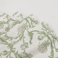 thumbnail image 5 of Hiasan 42 x 18 Inch Kitchen Valance Curtain, Linen Leaf and Branch Pattern Valance for Bedroom Living Room, Rod Pocket Farmhouse Light Filtering Window Valance Curtain, Green on Protea Line, 1 Panel, 5 of 8