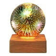 thumbnail image 1 of Dvkptbk Night Light Lamp Desk Colorful Glass Lampshade Gift Spring Decor Valentines Day Decor, 1 of 7