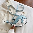 thumbnail image 7 of Jiibva Whale Design Shoulder Bag PU Leather Messenger Bag Fashion Crossbody Bag for Travel Dating and Casual Daily Accessory, 7 of 7
