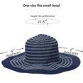 thumbnail image 5 of Solaris Women Sun Straw Hat, Summer Ladies Foldable Straw Hat with Wide Brim, for Beach Travel Gardening, 5 of 7